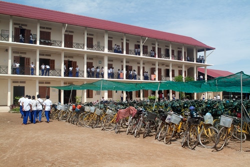 Centro escolar construido por la ONG