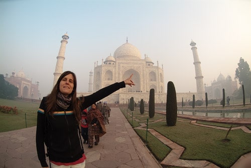 Allí está el Taj Mahal