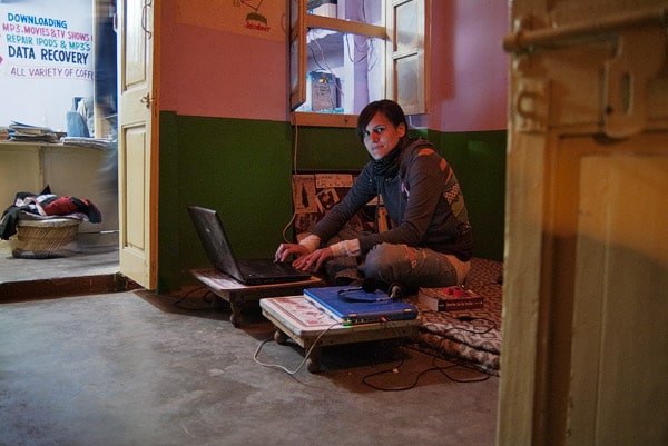 Cibercafé en Jaisalmer