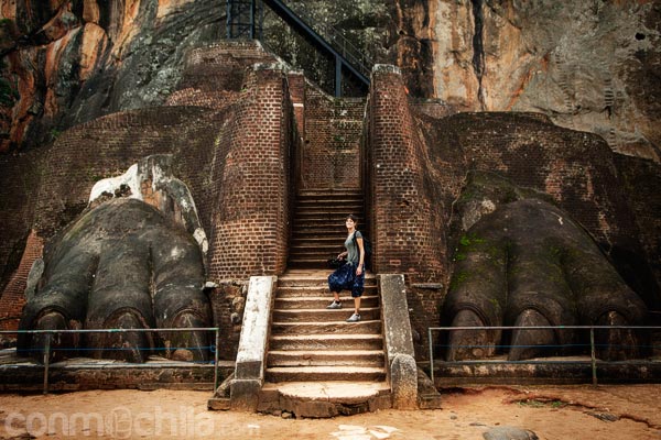 A los pies del león en Sigiriya