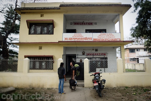 La oficina de inmigración nepalí