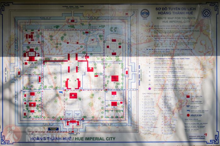 Mapa de la Ciudadela de Hué