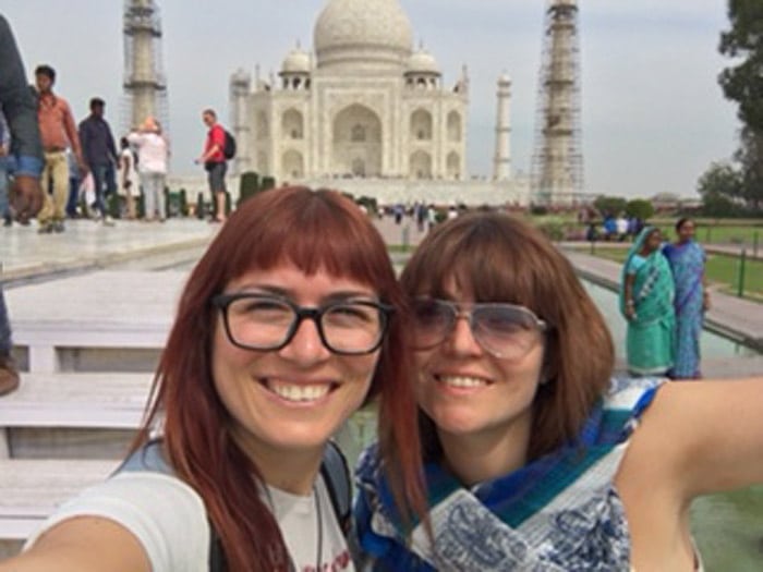 Itinerario de viaje a India: En el Taj Mahal