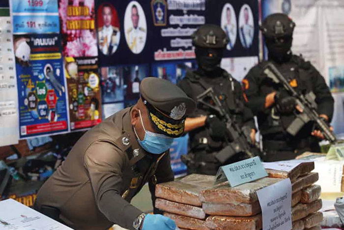 Policía drogas Tailandia