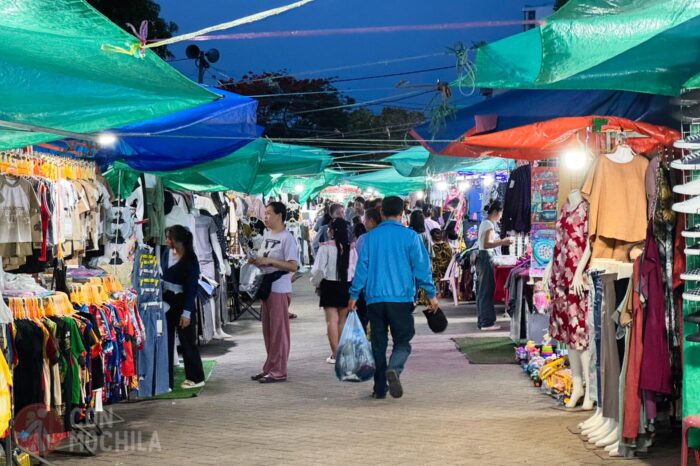 Mercado nocturno de Vientiane
